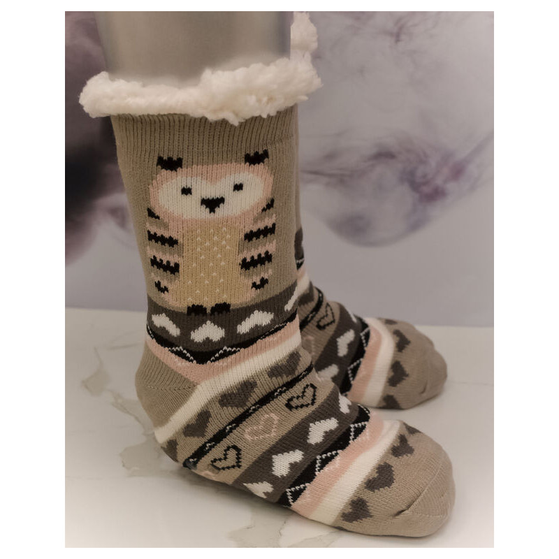 ARMANDO Dámske zateplené termo ponožky SOVA 59482401