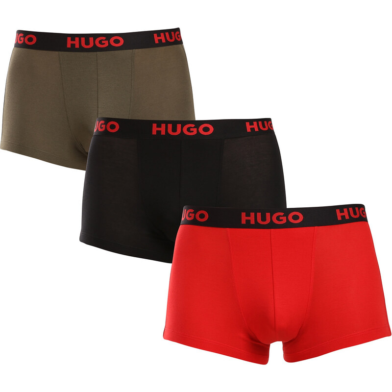 3PACK pánske boxerky HUGO viacfarebné (50496723 965) 59499597