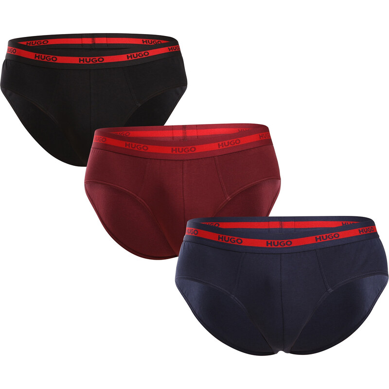 3PACK pánske slipy HUGO viacfarebné (50517877 963) 59499598