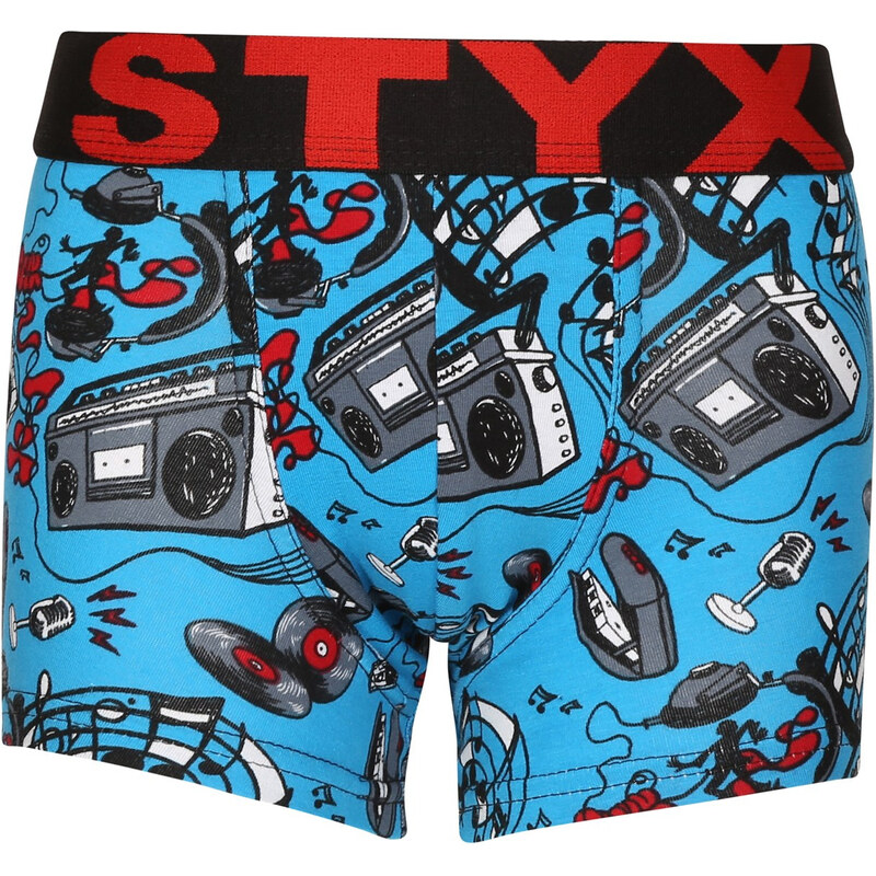 Detské boxerky Styx art športová guma hudba (GJ1558) 6-8 let 66060785
