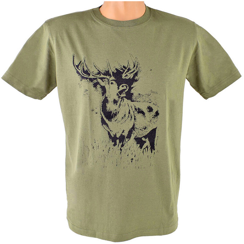 Poľovnícke tričko Jeleň zelené 59505950