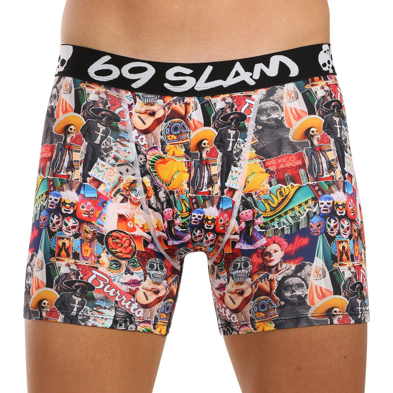 Pánske boxerky 69SLAM fit MEXICOLLAGE DYLAN (MBYMXG-PO) 59528199