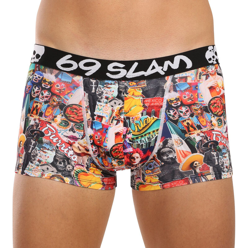 Pánske boxerky 69SLAM Hip MEXICOLLAGE MASON (MSYMXG-PO) 59528212
