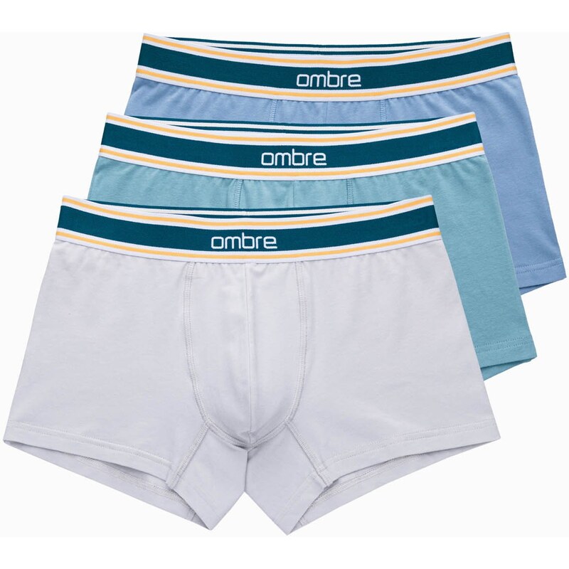 Ombre Classic fit mens boxer shorts with decorative elastic waistband 54816519