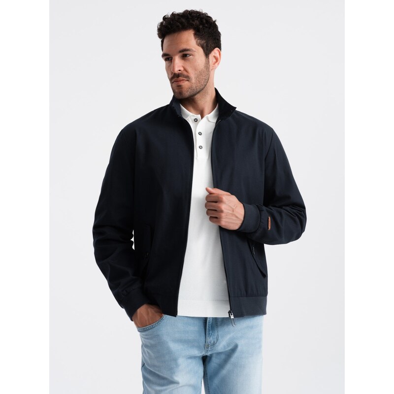 Ombre Mens quilted bagged jacket - navy blue 67098570