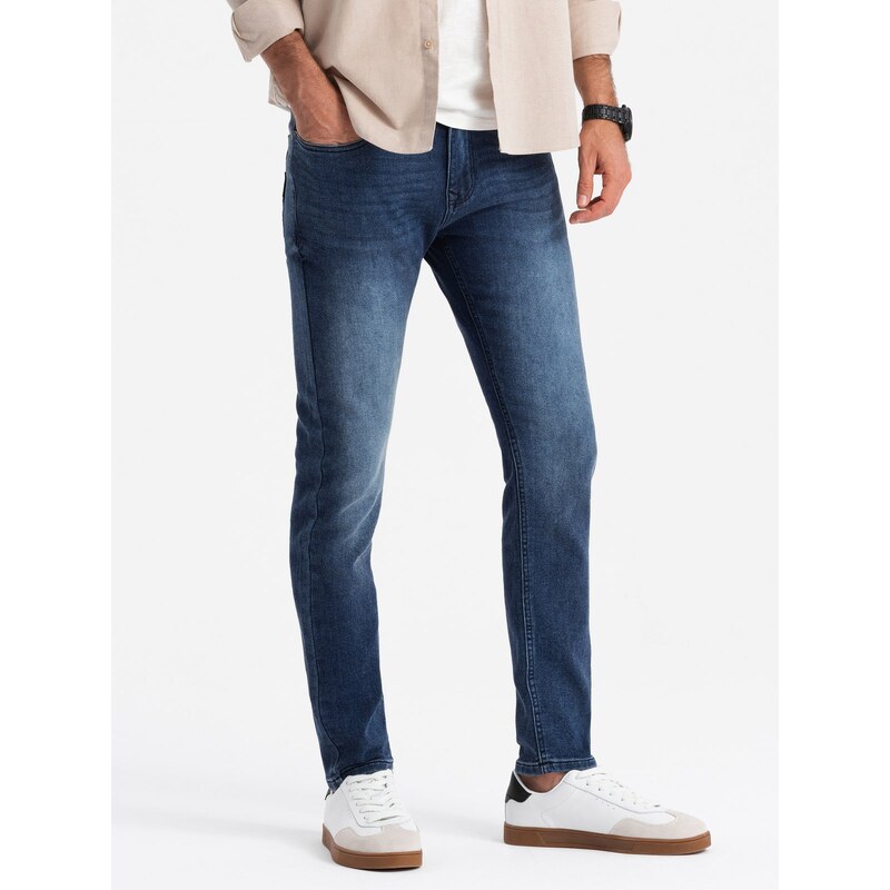 Ombre Fitted mens SLIM FIT denim pants with elastane - blue 64782430