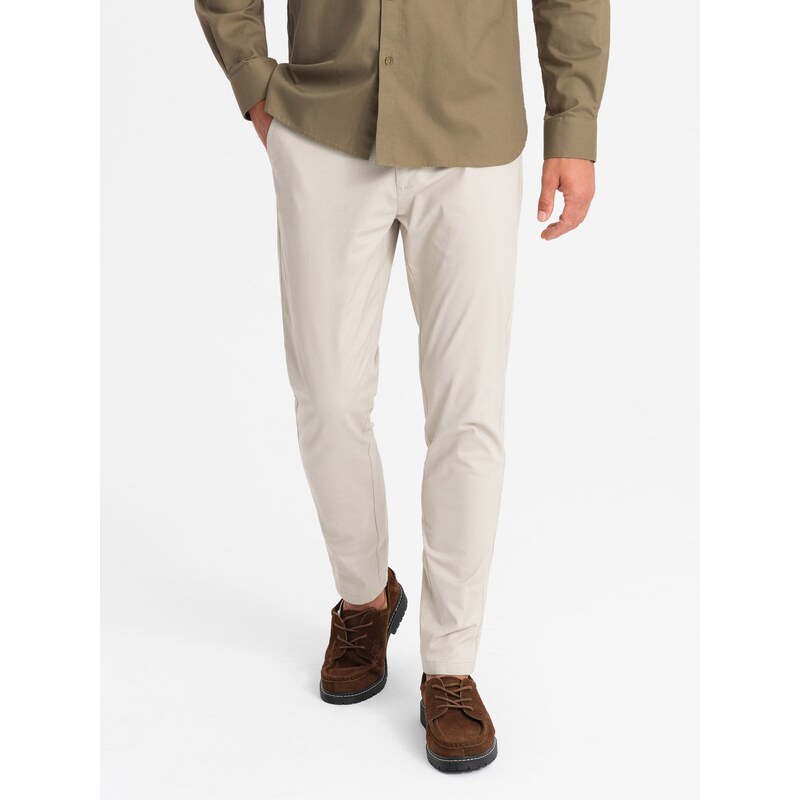 Ombre Mens REGULAR FIT uniform chino pants - beige 64782838
