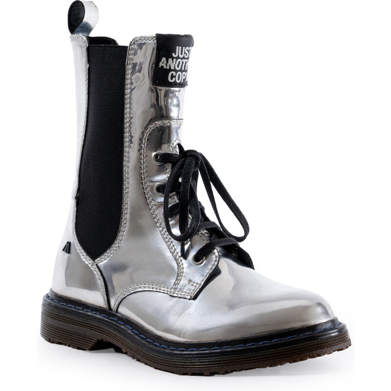 JUST ANOTHER COPY Silver chelsea boots 59528055