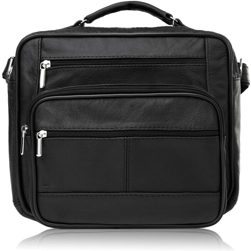 Abruzzo Pánska kožená taška cez rameno na každodennú prácu ABR-16 | 59594481