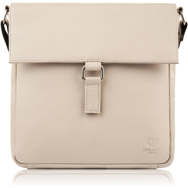 Paolo Peruzzi Malá dámska kožená kabelka na rameno T-125-CV | béžová T 59594515