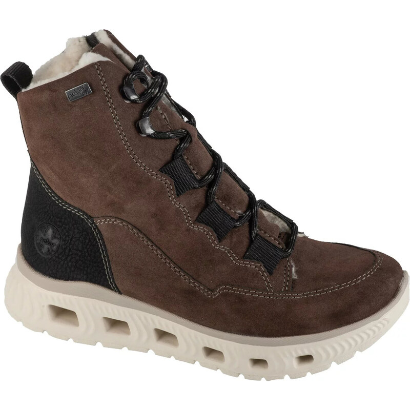 Hnedé dámske členkové topánky Rieker Booties M6012-25 59596323