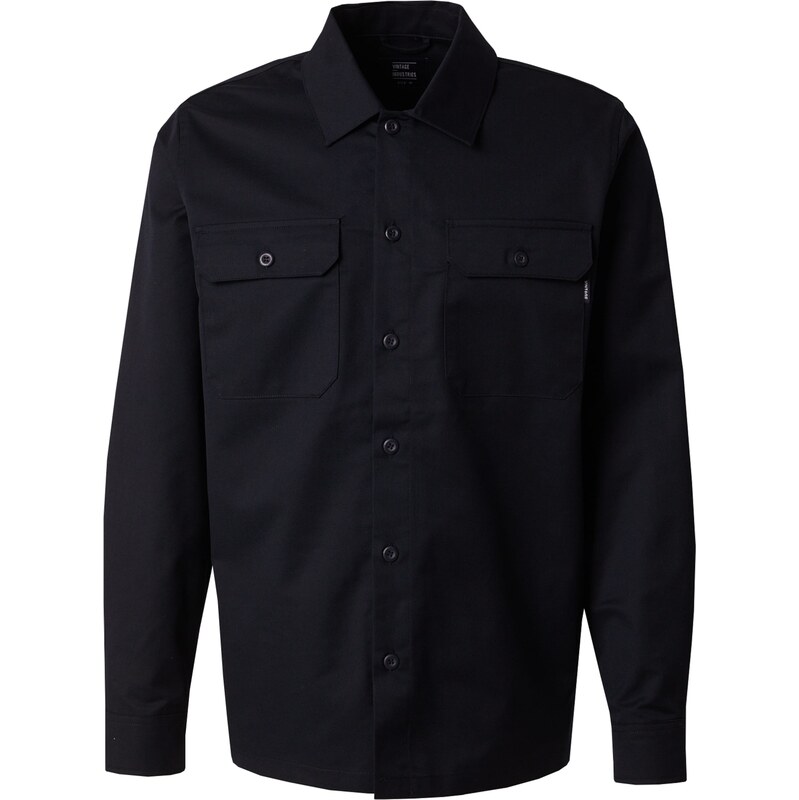 Vintage Industries Košeľa Harris čierna 59644125