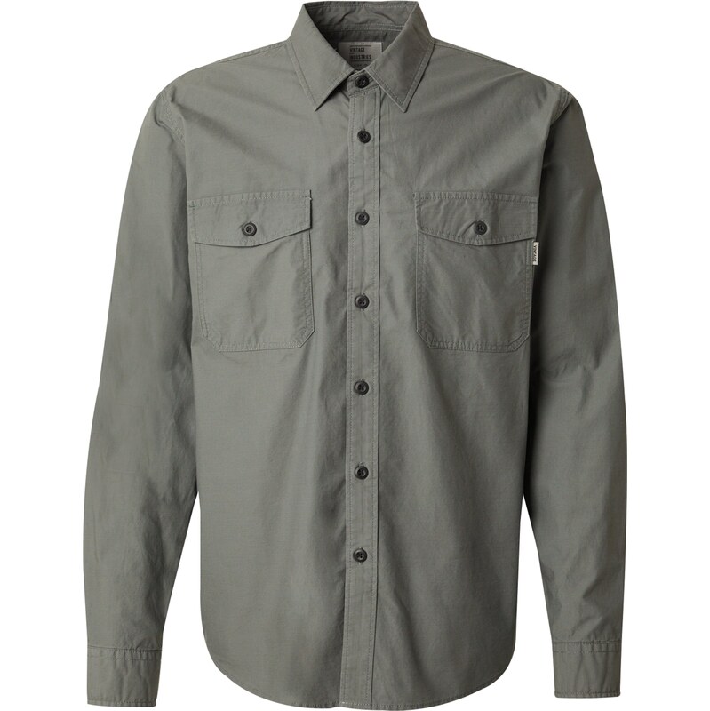 Vintage Industries Košeľa Boston čadičová 59644126