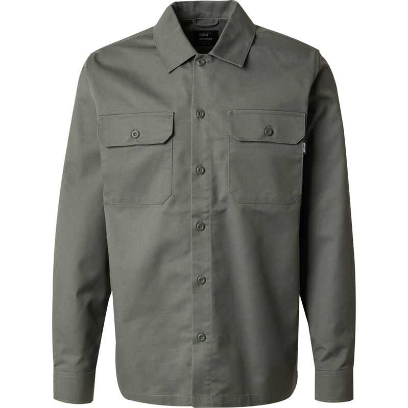 Vintage Industries Košeľa Harris olivová 59644128