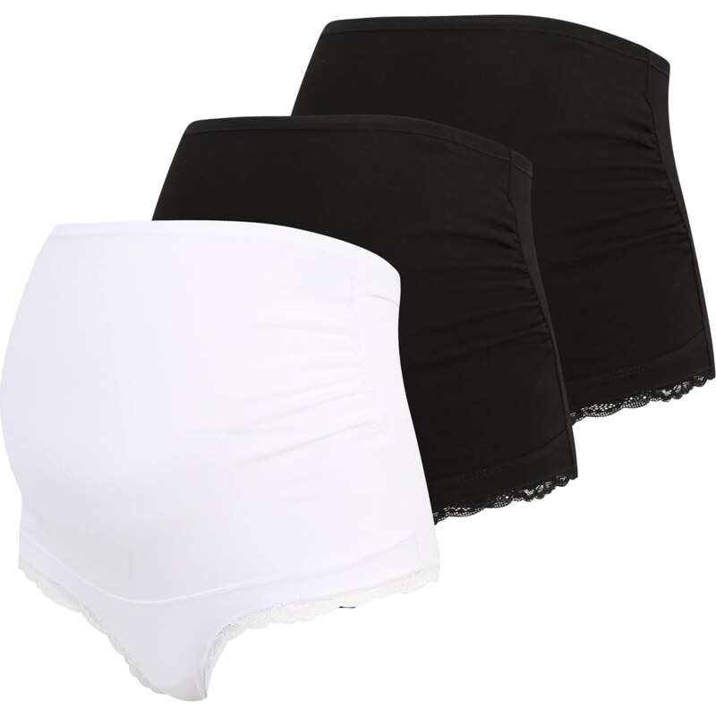 Lindex Maternity Nohavičky čierna / biela 59644231