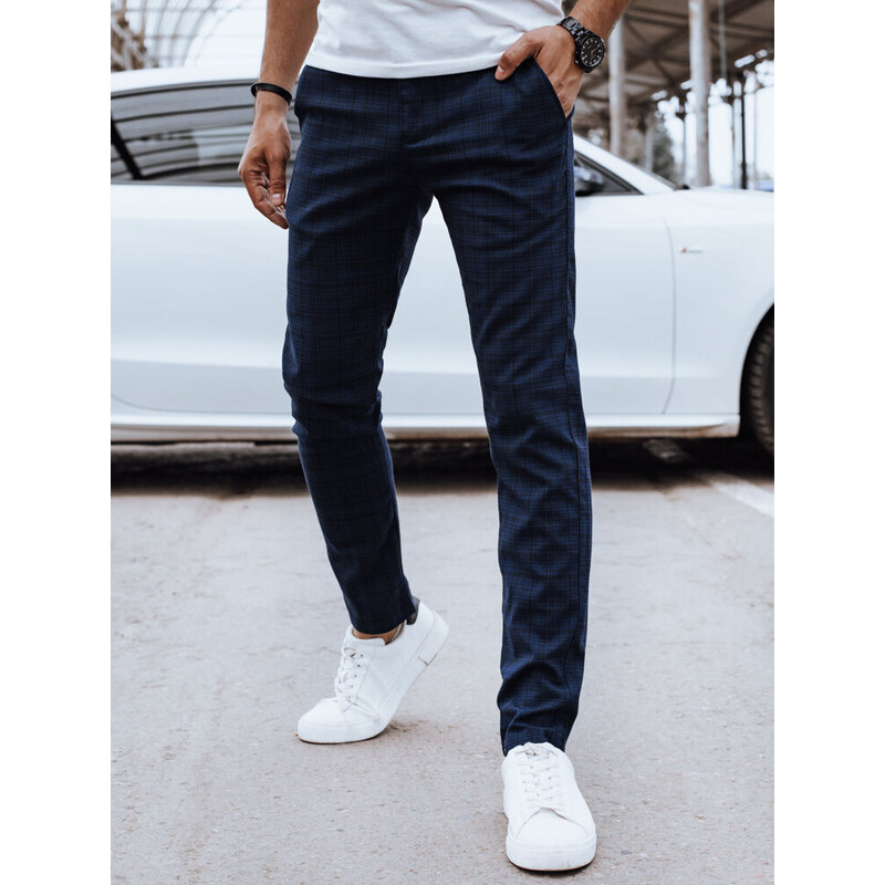 Pánske voľnočasové nohavice, tmavomodré, Dstreet UX4387 58178101