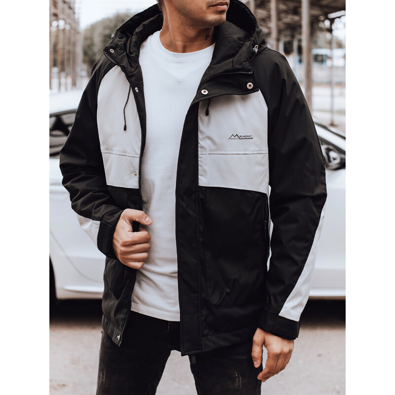 Pánska prechodná bunda do dažďa čierno-šedá Dstreet TX4916,skl.7 66216569