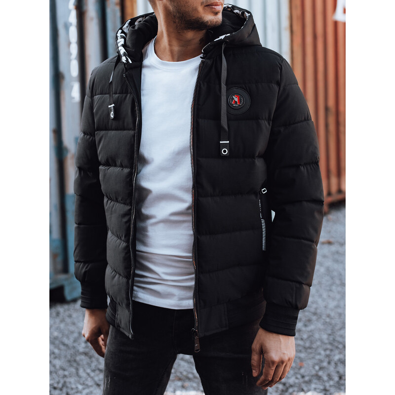 Kurtka męska zimowa pikowana bomberka czarna Dstreet 60187939