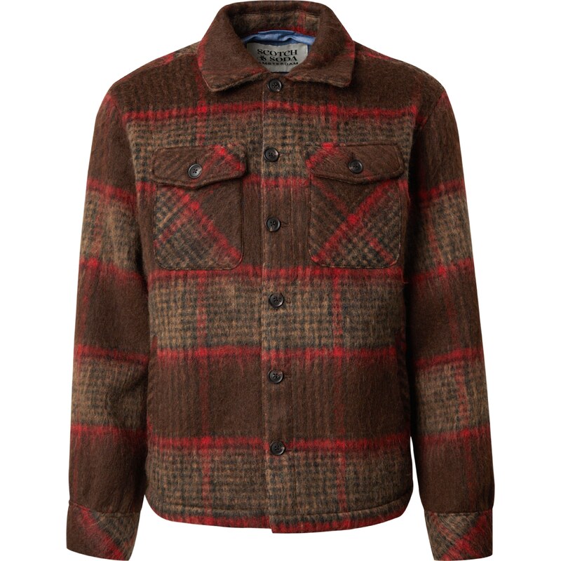 SCOTCH & SODA Prechodná bunda béžová / hnedá / červená 68324441