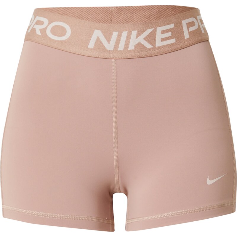 NIKE Športové nohavice kapučíno / biela 60910497