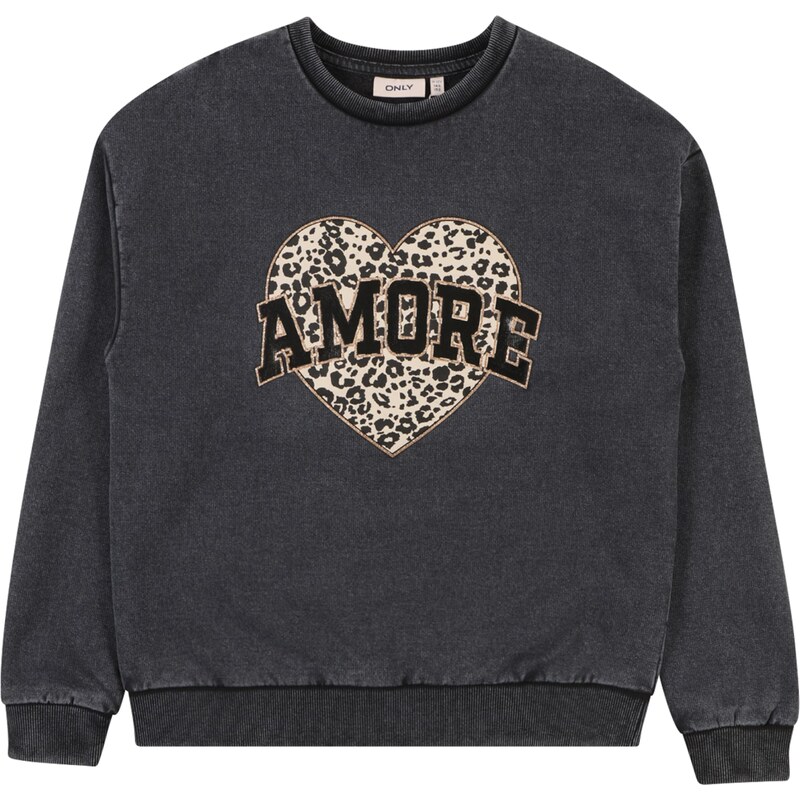 ONLY GIRLS Mikina KOGRuna béžová / zlatá / čadičová / čierna 59645139