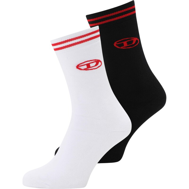 DIESEL Ponožky ZANIC červená / čierna / biela 65644509