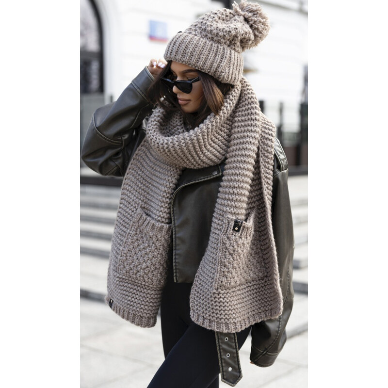 Fashionweek Súprava dámskej čiapky, šálu JK-ALASKA 59813531