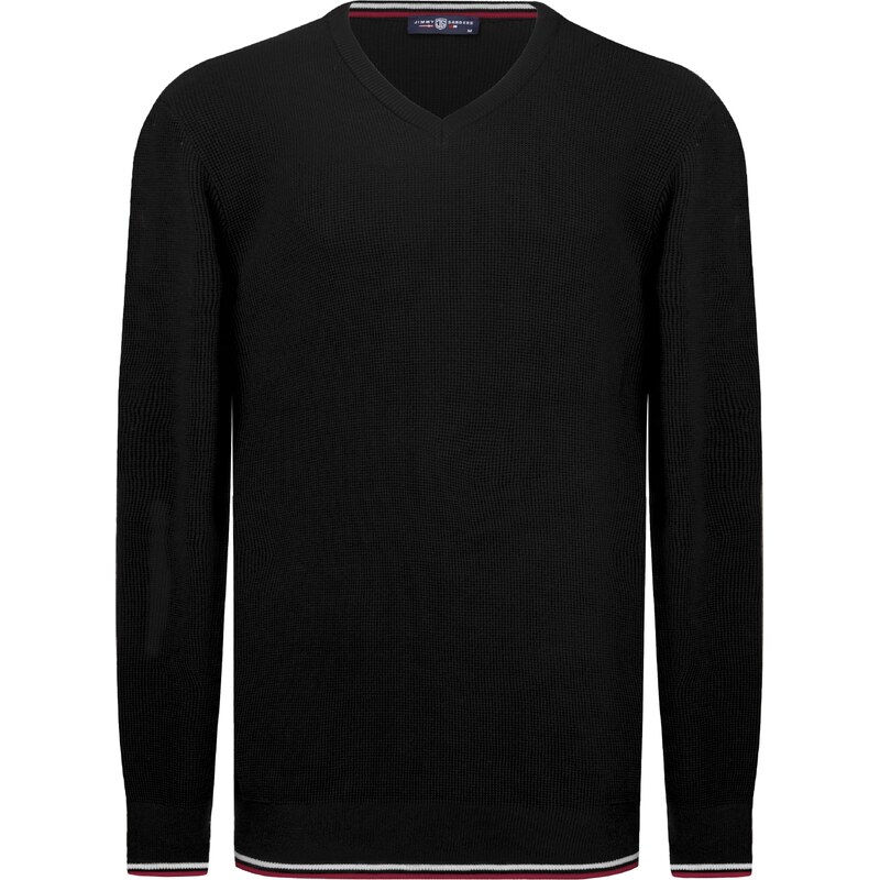 Jimmy Sanders Sveter karmínovo červená / čierna / biela 59644731