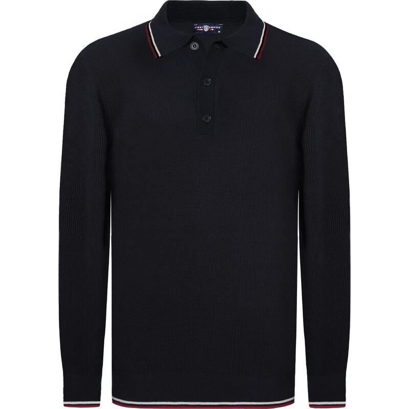 Jimmy Sanders Sveter námornícka modrá / červená / biela 59644994