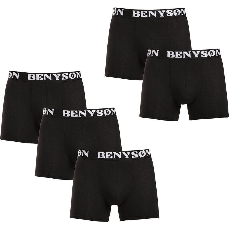 5PACK pánske boxerky Benysøn čierné (4004) 59687359