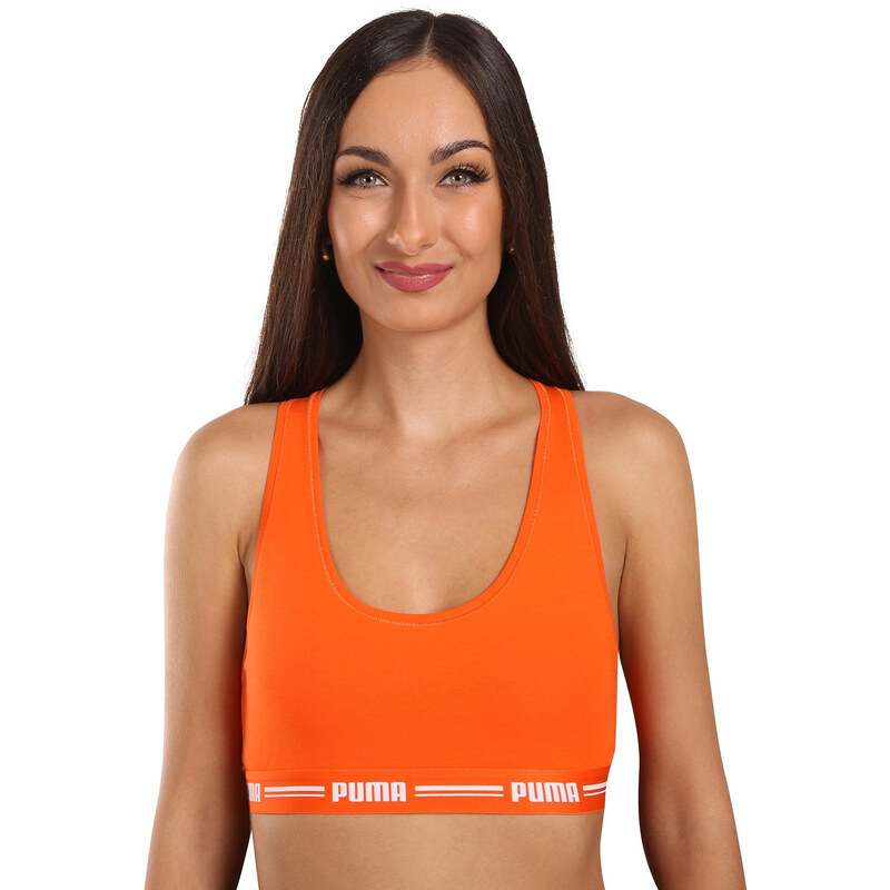 Dámska športová podprsenka Puma oranžová (604022001 023) 59687362