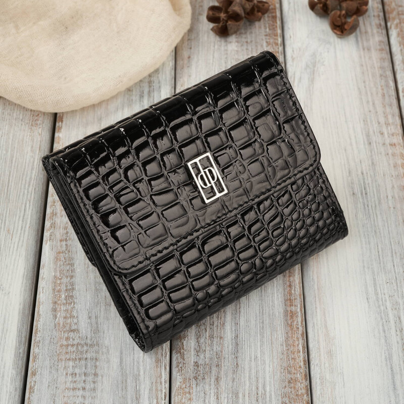 Paolo Peruzzi Dámska kožená peňaženka malá croco s ochranou RFID | 59687747