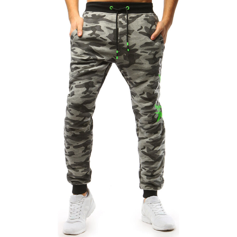 Pánske teplákové nohavice svetlo šedé Dstreet UX3509 65503365