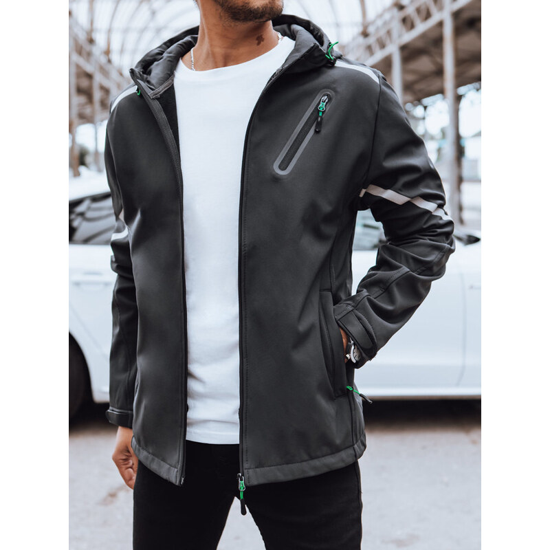 Pánska bunda softshell Farba zelená DSTREET TX4480 65989970