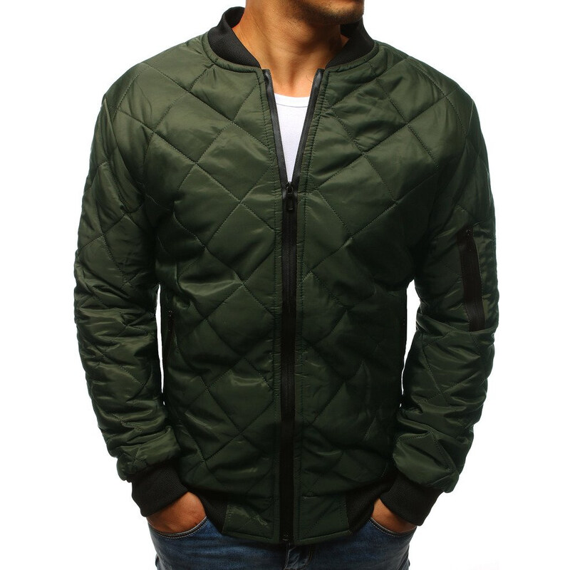 Pánska bunda prešívaná bomber jacket burgundská červená Dstreet TX2209 65502733