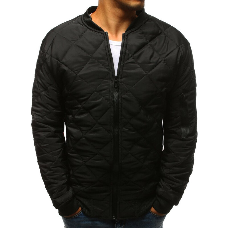 Pánska bunda prešívaná bomber jacket burgundská červená Dstreet TX2209 65502732