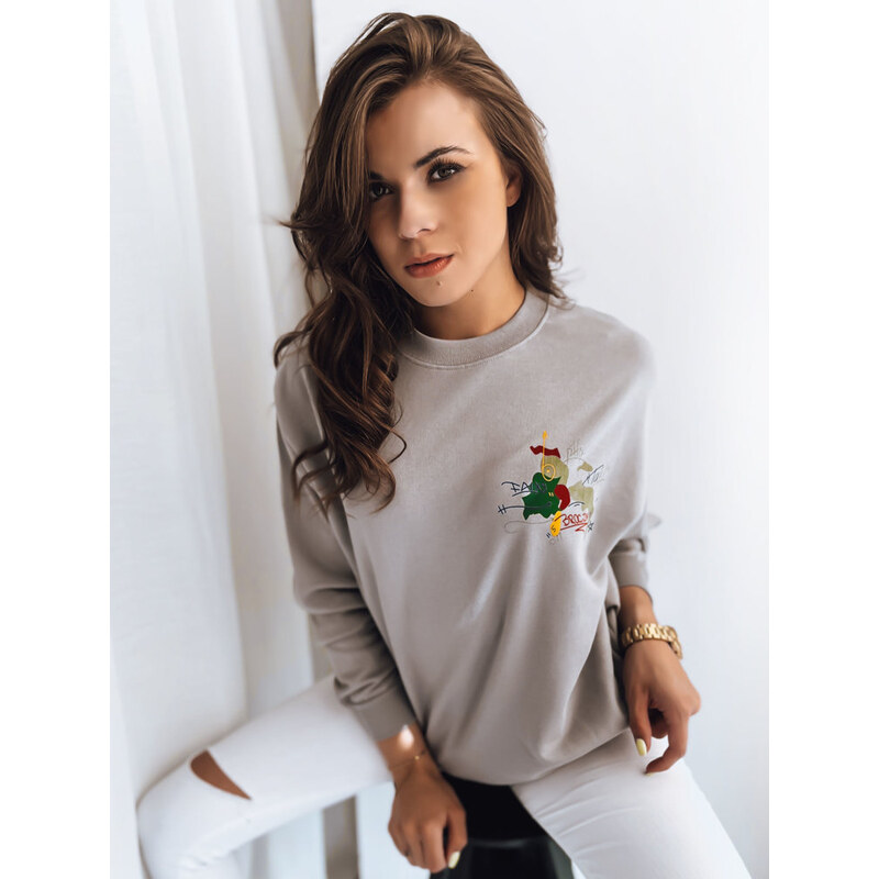 Dámska mikina JAPANESE svetlo sivá Dstreet BY0928z 65597900