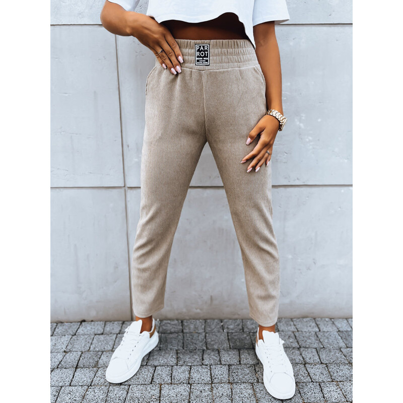 Dámske teplákové nohavice MOONLIGHT Farba béžová DSTREET 50687364