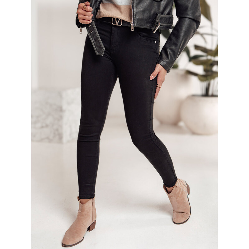 DStreet Dámske čierne rifle CLARET 64784761