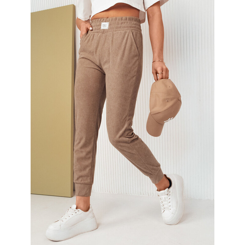 Dámske teplákové nohavice MORSI Farba camelová DSTREET 50641438