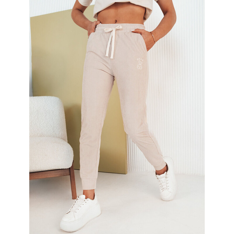 Dámske teplákové nohavice BEAR Farba béžová DSTREET 50678408