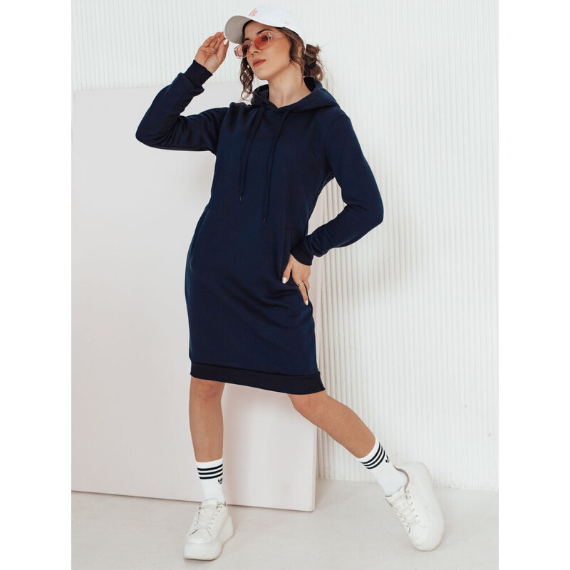 Dámske mikinové šaty GARNET tmavo šedé Dstreet EY1429z 65504378