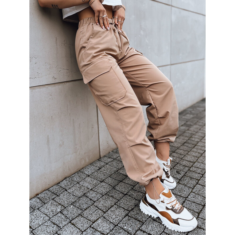 Dámske padákové nohavice ALBUS Farba béžová DSTREET UY1678 65597916