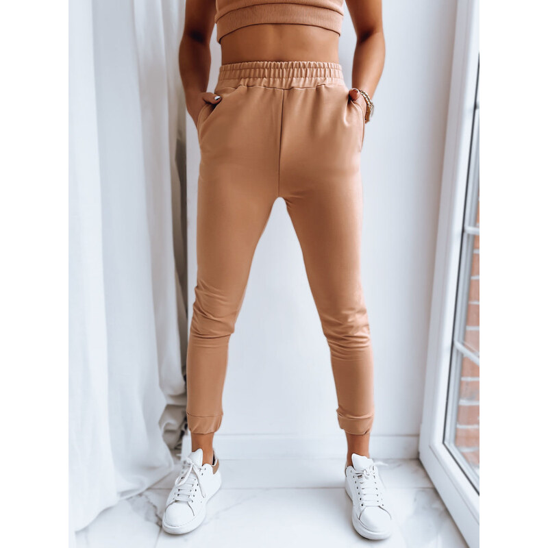 Dámske teplákové nohavice MY HONEY Farba ťavia DSTREET UY1416 65607590