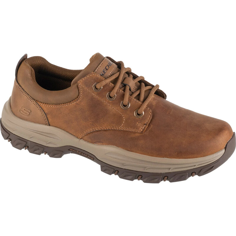 Hnedé pánske kožené tenisky Skechers Knowlson - Leland 204920-DSRT 59689634