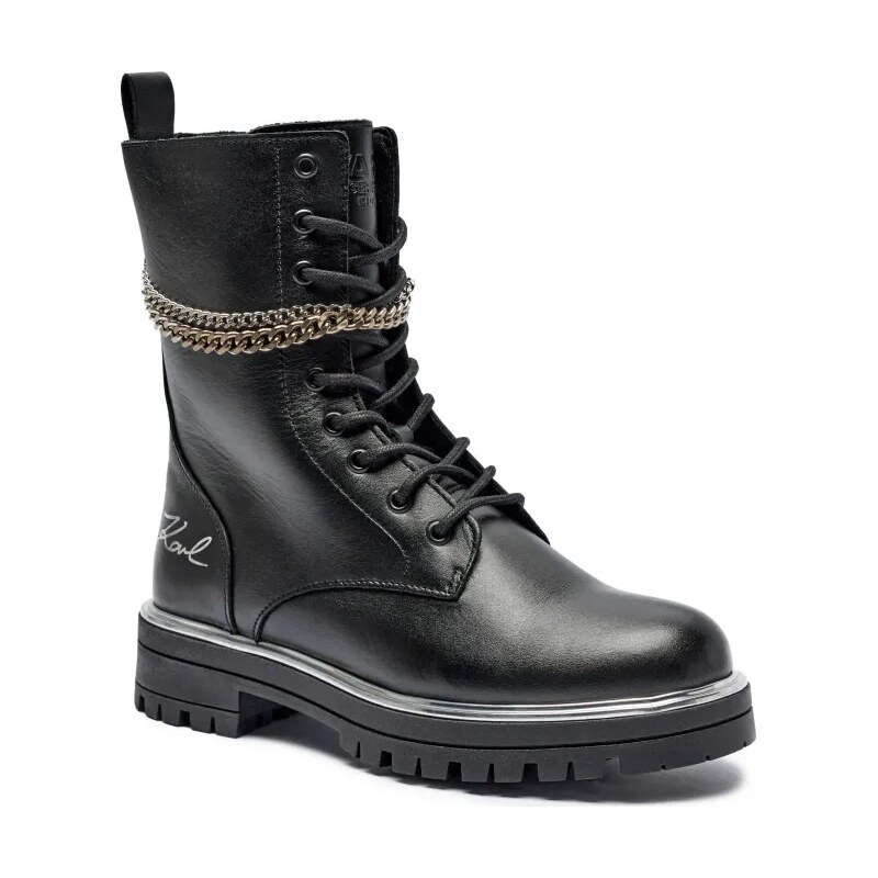 Karl Lagerfeld Kids Kožené členkové topánky 59695004