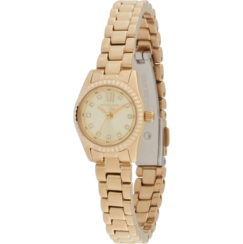 MICHAEL Michael Kors Analógové hodinky LEXINGTON zlatá / priehľadná 60914580