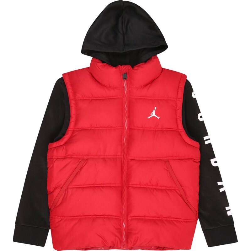 Jordan Prechodná bunda červená / čierna / biela 59703238