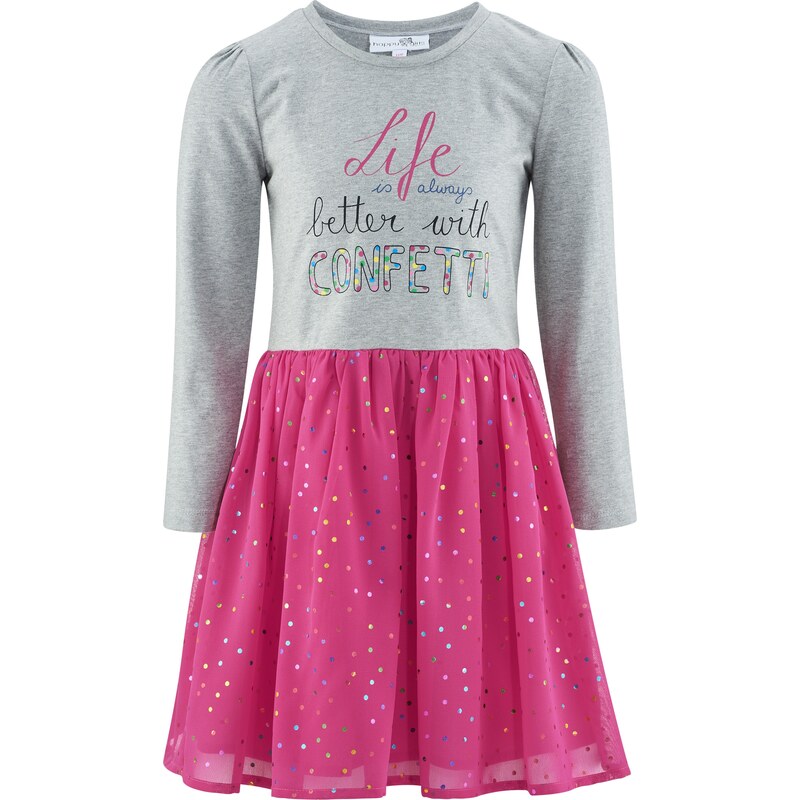 happy girls Šaty modrá / sivá melírovaná / tmavoružová / čierna 60868280