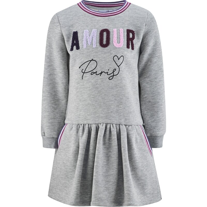 happy girls Šaty sivá melírovaná / baklažánová / ružová / čierna 60868324